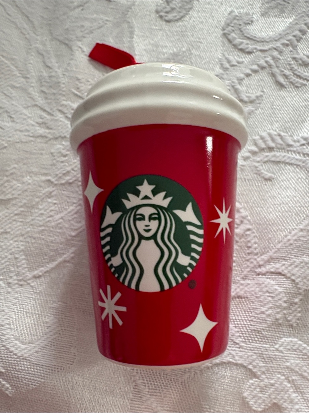 Starbucks 2022 classic holiday cup ornament